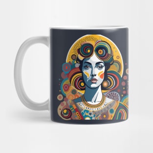 Woman in the style of Gustav Klimt Mug